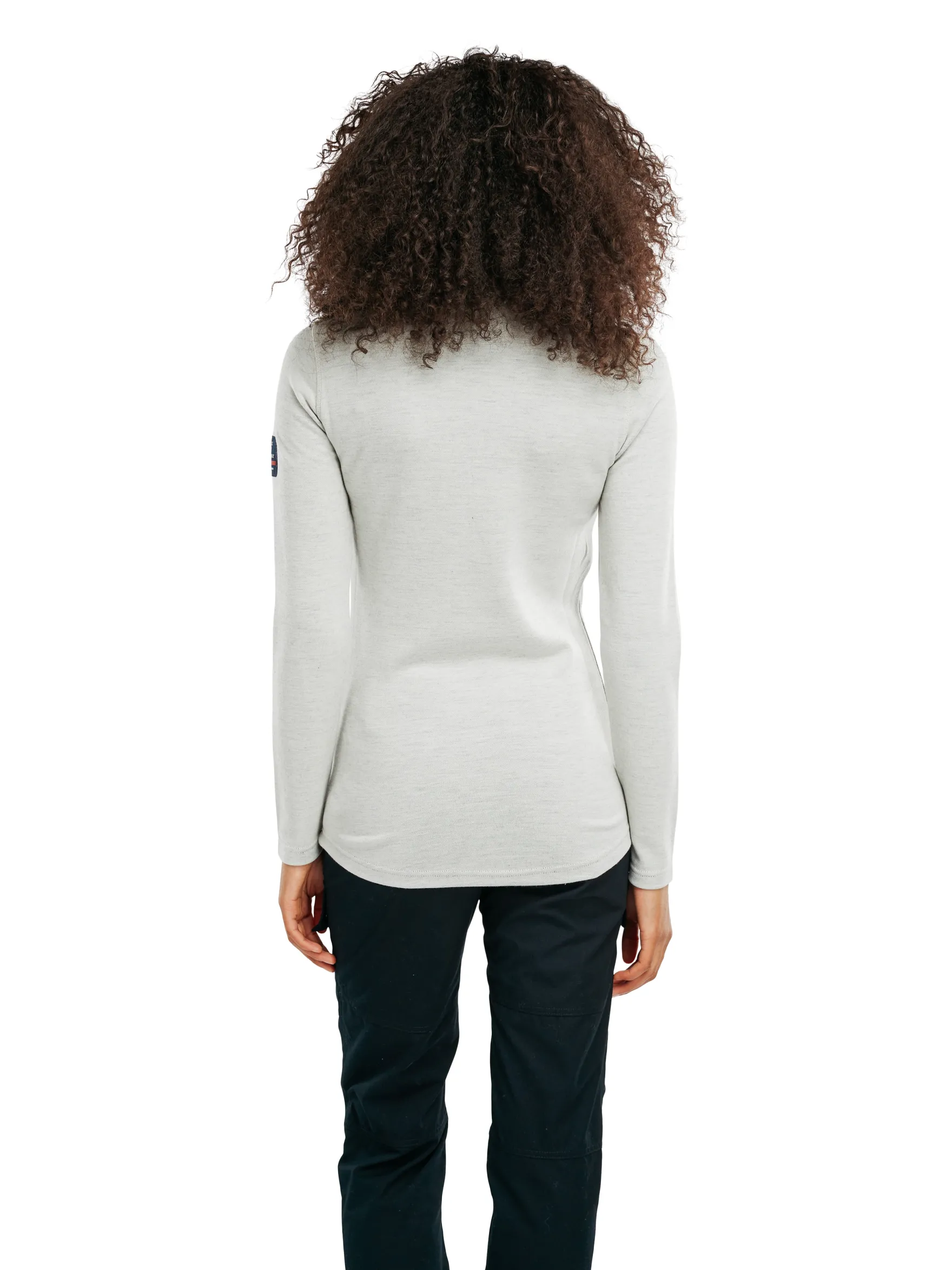 Dale of Norway Next-To-Skin^Tindefjell Basic Women's Merino Wool Basic Sweater Offwhite Navy Smoke