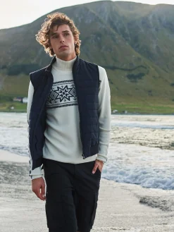 Dale of Norway Turtle-Neck^Tindefjell Men's Sweater - Merino Off White