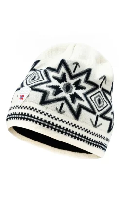 Dale of Norway Hats^Tindefjell Unisex Merino Wool Hat Offwhite Smoke Navy