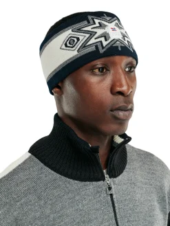 Dale of Norway Headbands^Tindefjell Unisex Merino Wool Headband Offwhite Navy Smoke