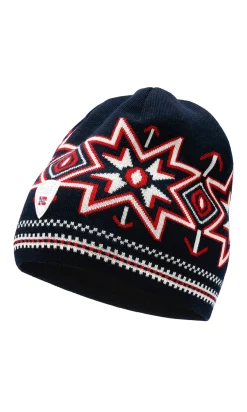 Dale of Norway Hats^Tindefjell Unisex Merino Wool Hat Navy Offwhite Raspberry
