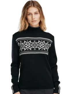 Dale of Norway Turtle-Neck^Tindefjell Women's Sweater - Merino Black