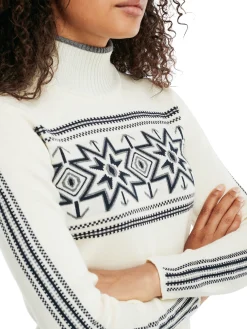 Dale of Norway Turtle-Neck^Tindefjell Women's Sweater - Merino Off White
