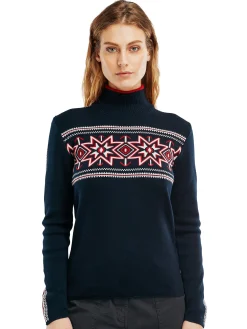 Dale of Norway Turtle-Neck^Tindefjell Women's Sweater - Merino Navy