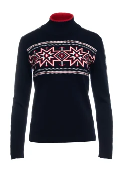Dale of Norway Turtle-Neck^Tindefjell Women's Sweater - Merino Navy