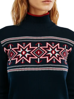 Dale of Norway Turtle-Neck^Tindefjell Women's Sweater - Merino Navy