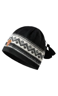 Dale of Norway Hats^Vail Hat - Norwegian Wool Black White Grey Sand