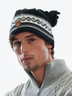 Dale of Norway Hats^Vail Hat - Norwegian Wool Black White Grey Sand
