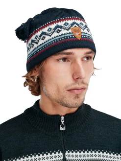 Dale of Norway Hats^Vail Hat - Norwegian Wool Navy Red Offwhite Blue
