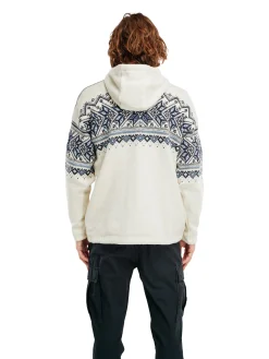 Dale of Norway Weatherproof^Vail Weatherproof Men's Norwegian Wool Hoodie Offwhite Navy Blue Shadow