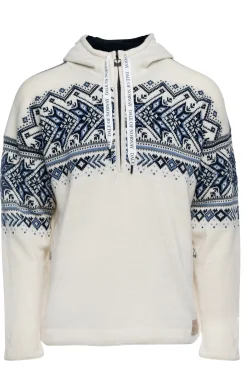 Dale of Norway Weatherproof^Vail Weatherproof Men's Norwegian Wool Hoodie Offwhite Navy Blue Shadow