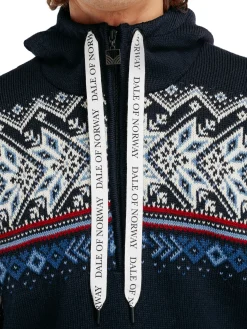 Dale of Norway Weatherproof^Vail Weatherproof Men's Norwegian Wool Hoodie Navy Indigo Blueshadow