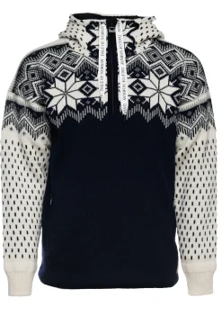 Dale of Norway Weatherproof^Vegard Weatherproof Men's Hoodie - Norwegian Wool Navy Offwhite Smoke