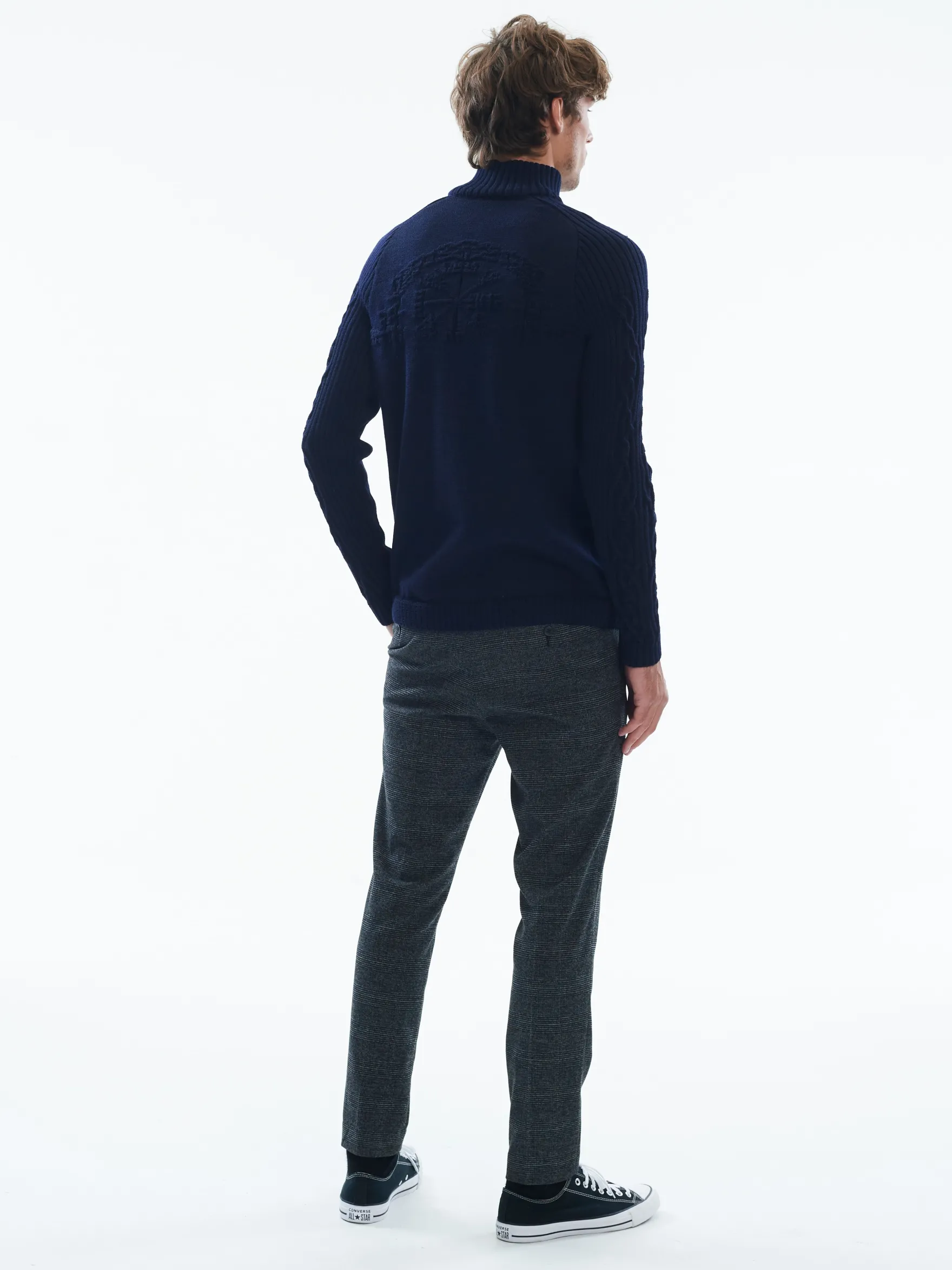 Dale of Norway Half-Zip^Vegvisir Men's Sweater - Norwegian Wool Navy