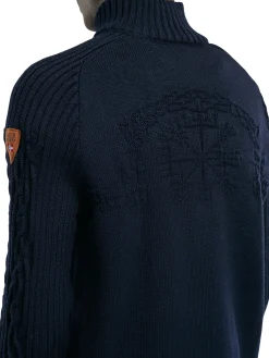 Dale of Norway Half-Zip^Vegvisir Men's Sweater - Norwegian Wool Navy