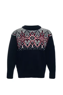 Dale of Norway Sweater^Winterland Kids' Merino Wool Sweater Navy Offwhite Rasberry