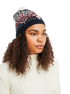 Dale of Norway Hats^Winterland Unisex Merino Wool Hat Navy Offwhite Raspberry